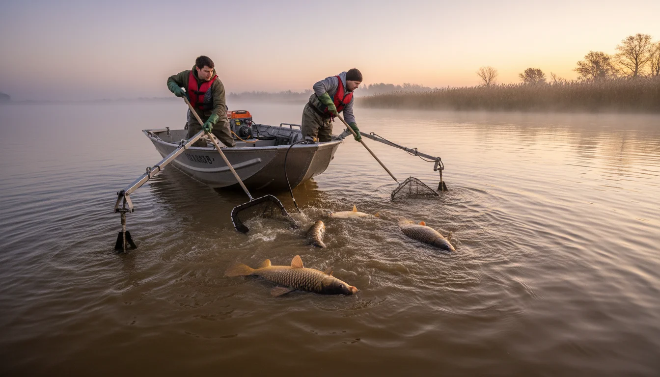 How to Get Rid of Carp with Mechanical Removal: 6 mechanical techniques to harvest carp