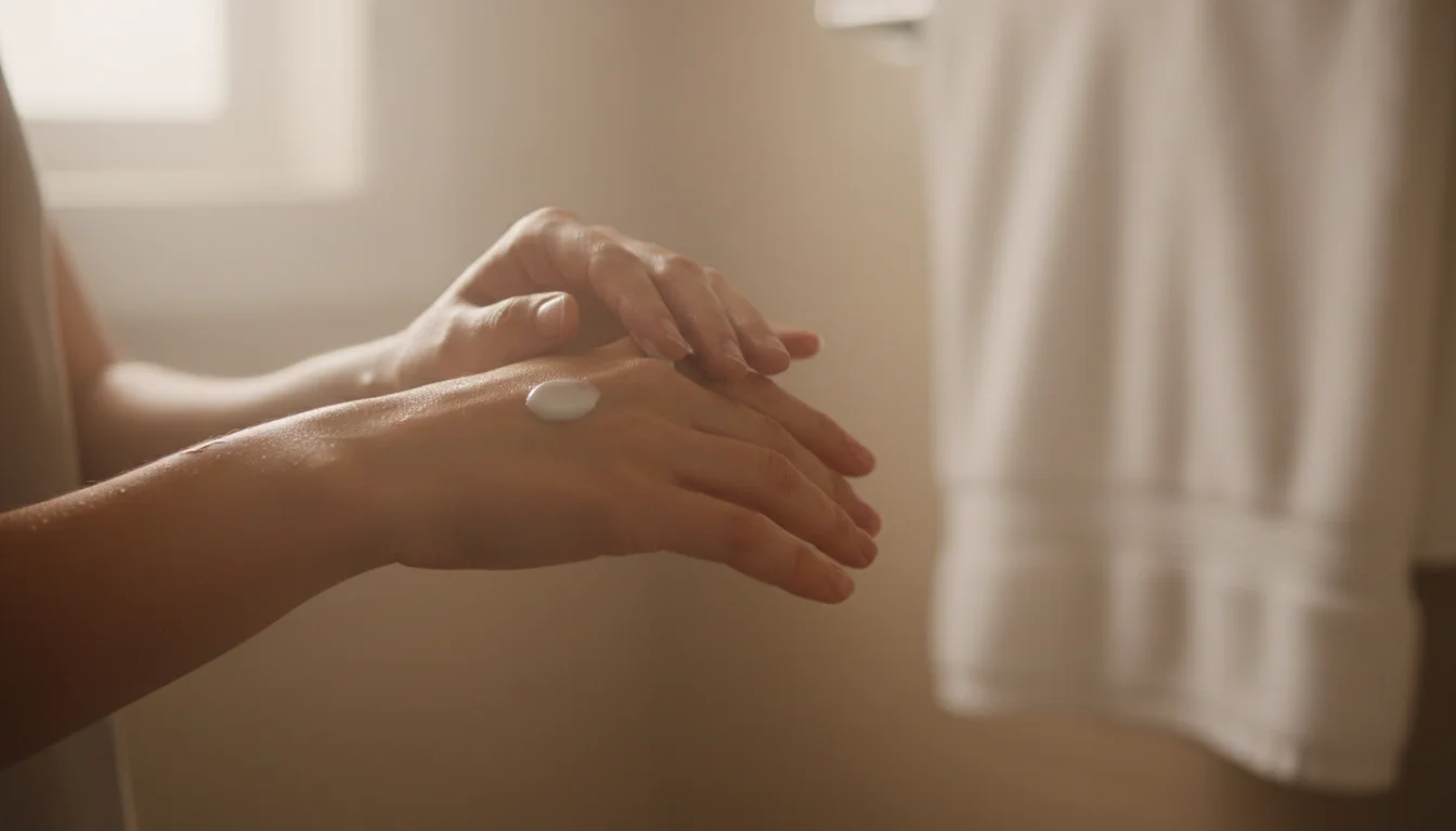 Applying moisturizer to damp skin within minutes of showering - the soak-and-seal technique for eczema